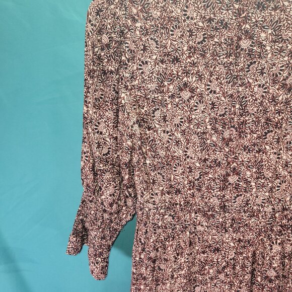 Ba&Sh Womens Floral Long Sleeve Maxi Dress Size 1 Viscose - Picture 10 of 11